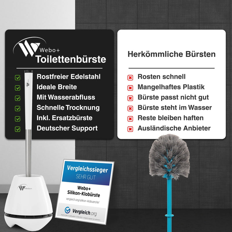 Silikon Toilettenbürste im Starterset - Weboplus