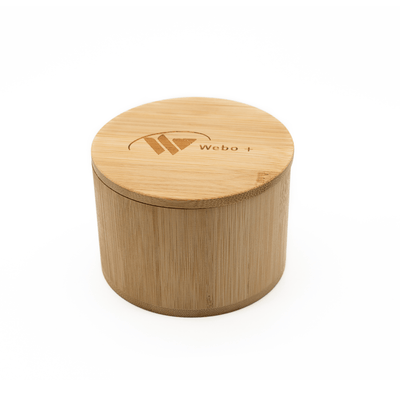 Wattepadspender Bambus Box für Abschminkpads - Weboplus